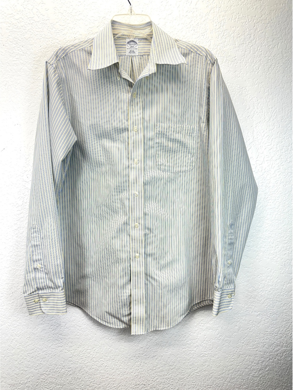 Brooks Brothers 346 Slim Fit No Iron Button Down Striped Shirt Long Sleeve